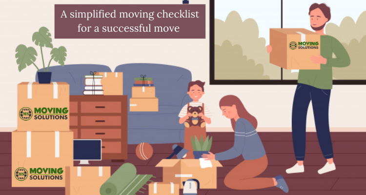 A simplified moving checklist for a successful move